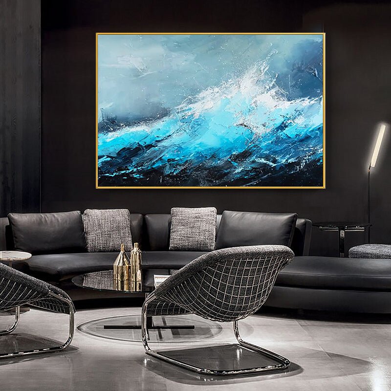 Ocean Impressionism Painting on Canvas - Ideal Place Market