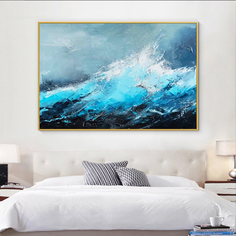 Ocean Impressionism Painting on Canvas - Ideal Place Market