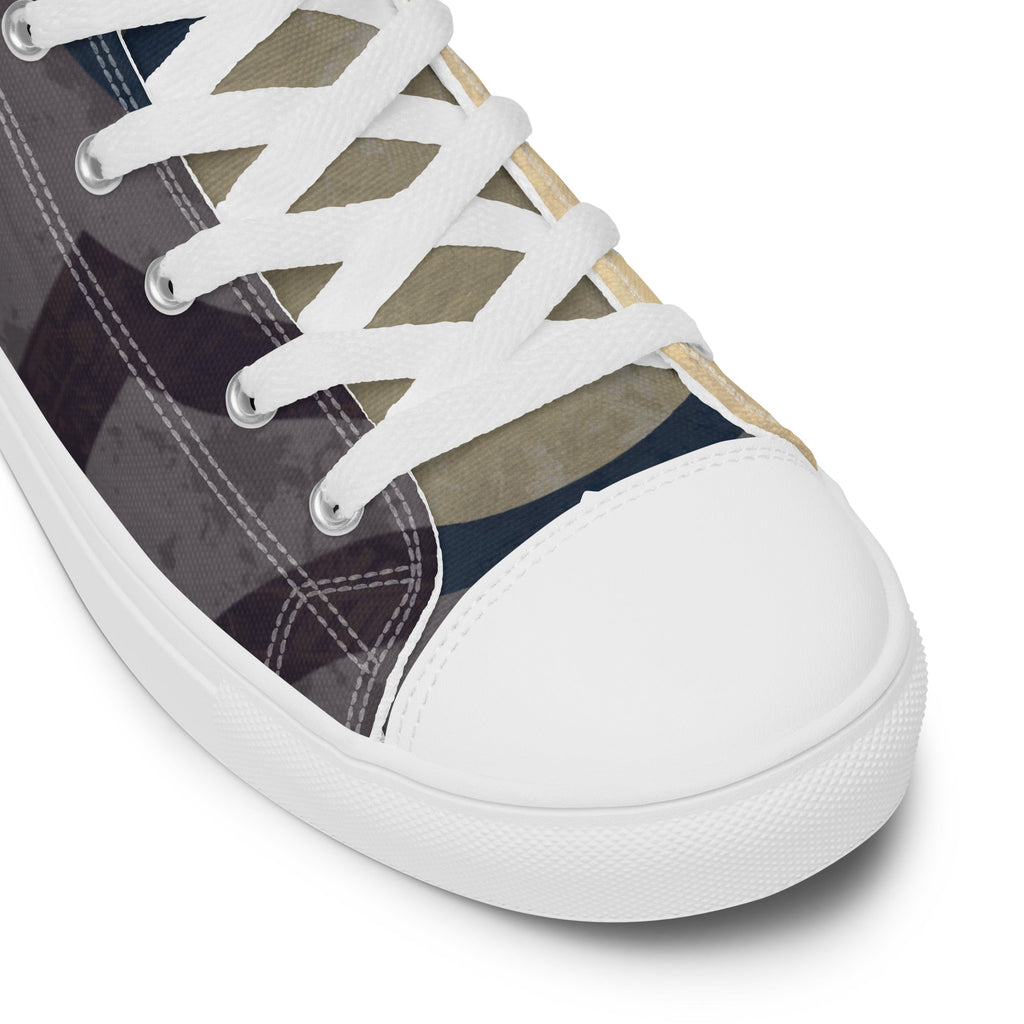Oracle Men’s Lace-Up Canvas High-Top Sneakers - Ideal Place Market