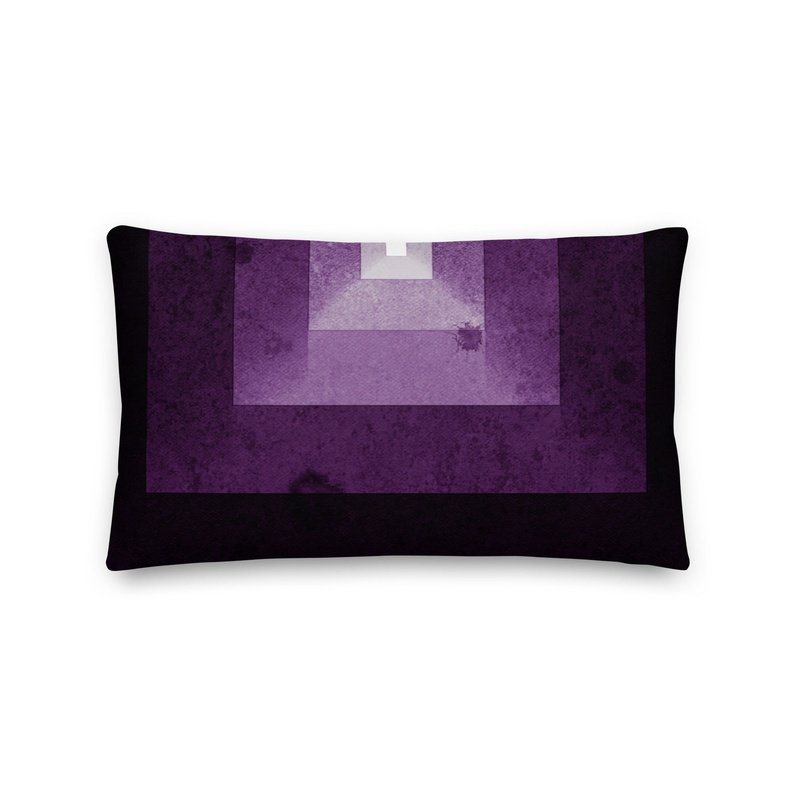 Paths of Purple Premium Stuffed Reversible Throw Pillows - Ideal Place Market