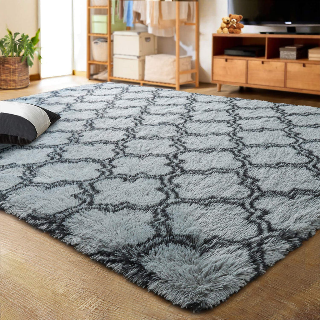 Plush Moroccan Patterned Area Rug - 12 Shades - 04 / 