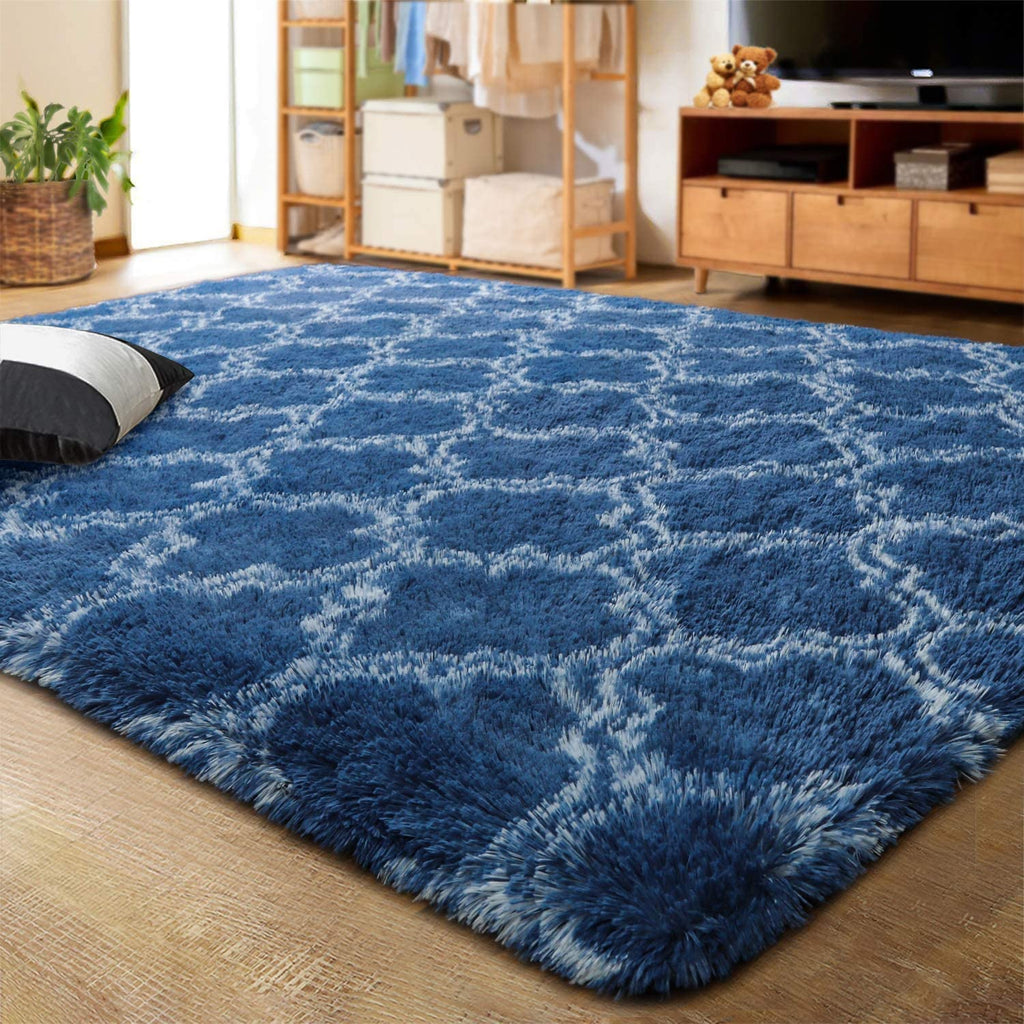 Plush Moroccan Patterned Area Rug - 12 Shades - 06 / 