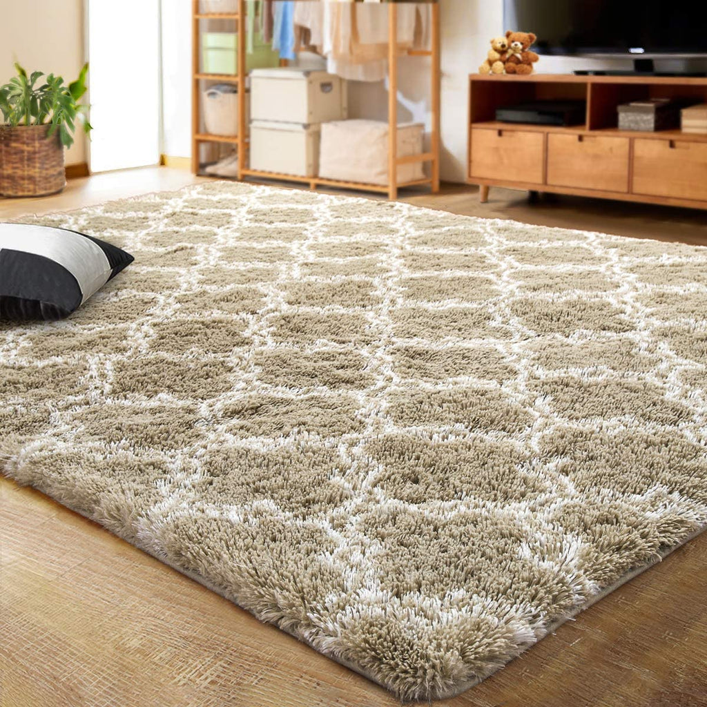 Plush Moroccan Patterned Area Rug - 12 Shades - 10 / 