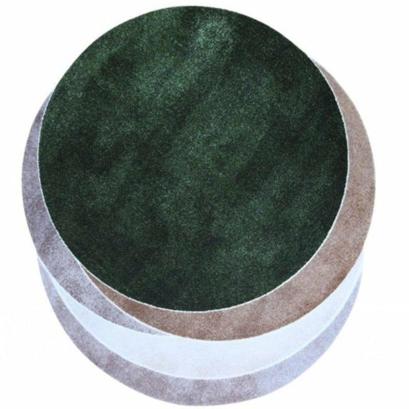 Post Modern Successive Circles Low Profile Rug - 3 Colors - Ideal Place Market
