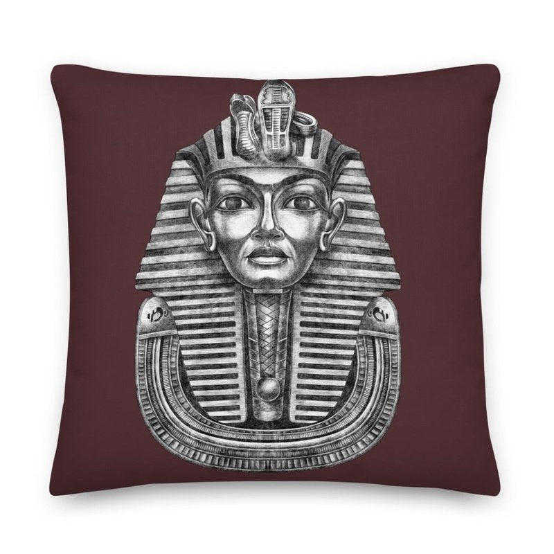 Premium Stuffed Ancient Egyptian Pharaoh & Sphinx Reversible Throw Pillows - Ideal Place Market