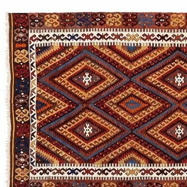 Room Filling Moroccan Hand-Woven Wool Area Rug - Ideal Place Market