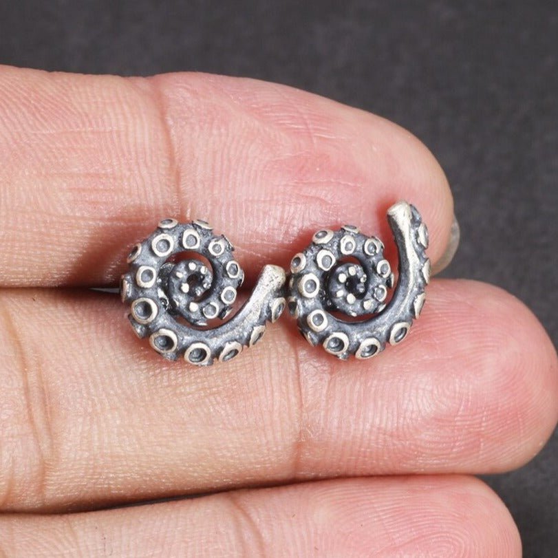S925 Silver Octopus Tentacle Earrings - Ideal Place Market
