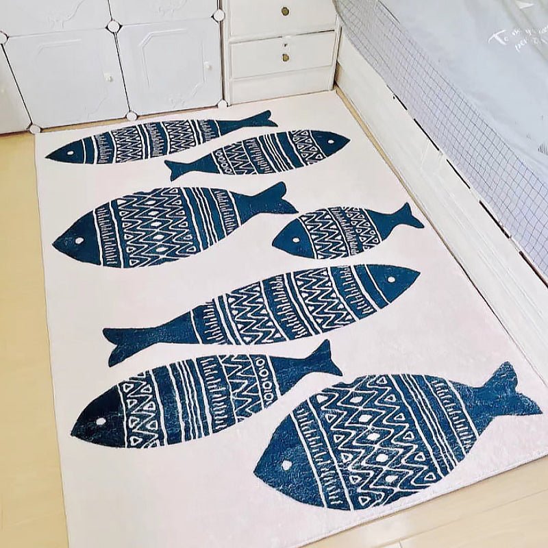 Soft & Plush Fish Patterned Area Rug - Ideal Place Market