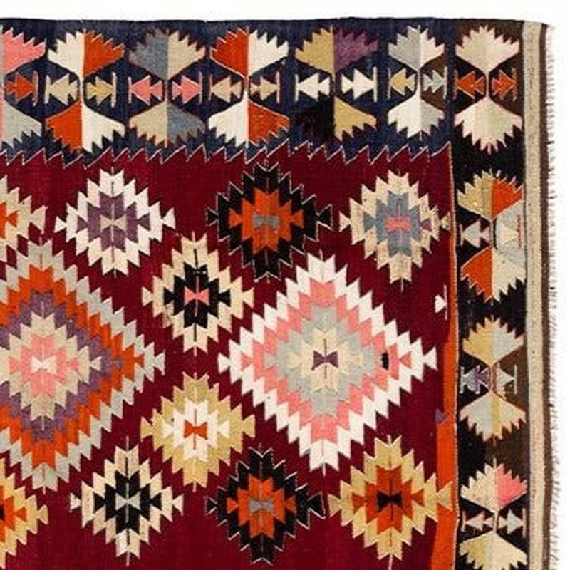 Southwest-Chic Hand-Woven 100% Wool Area Rug - Ideal Place Market
