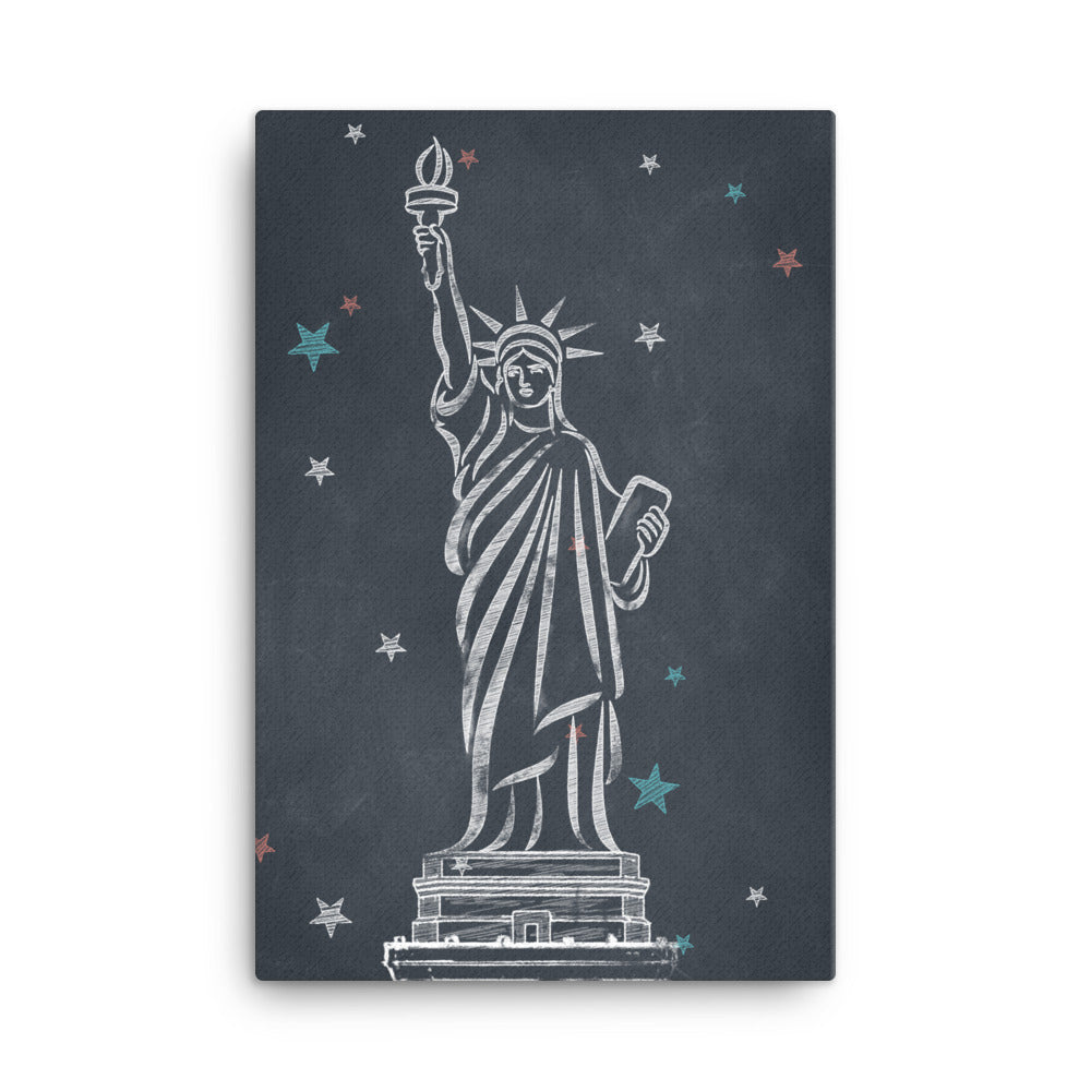 Statue of Liberty Stretched & Ready-to-Hang Canvas Print