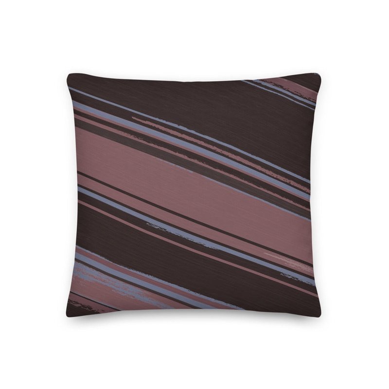 Stripey Vibes Premium Stuffed Reversible Throw Pillows - Ideal Place Market