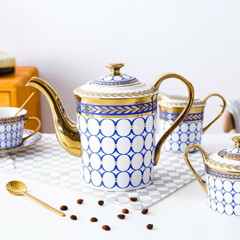Stunning Geometric Tea/Coffee/MIlk Set in 2 Colors - Ideal Place Market
