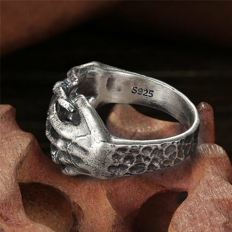 Thai Silver Death Grip Adjustable Size Ring - Ideal Place Market