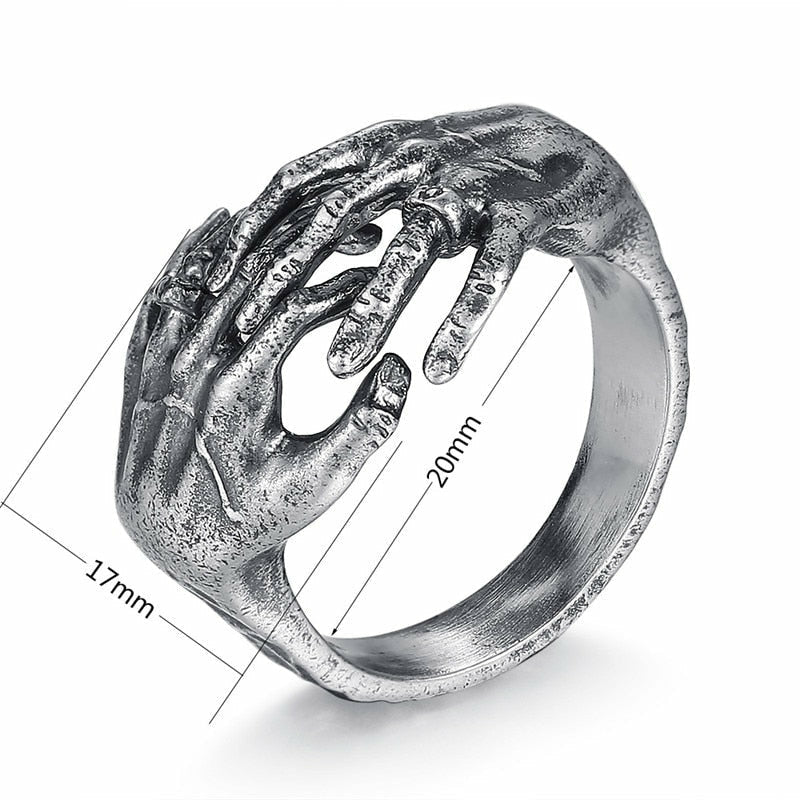 Thai Silver Death Grip Adjustable Size Ring - Ideal Place Market