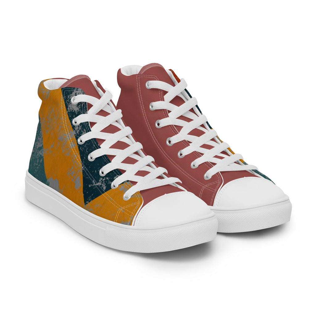 Woodward Men’s Lace-Up Canvas High-Top Sneakers - Ideal Place Market
