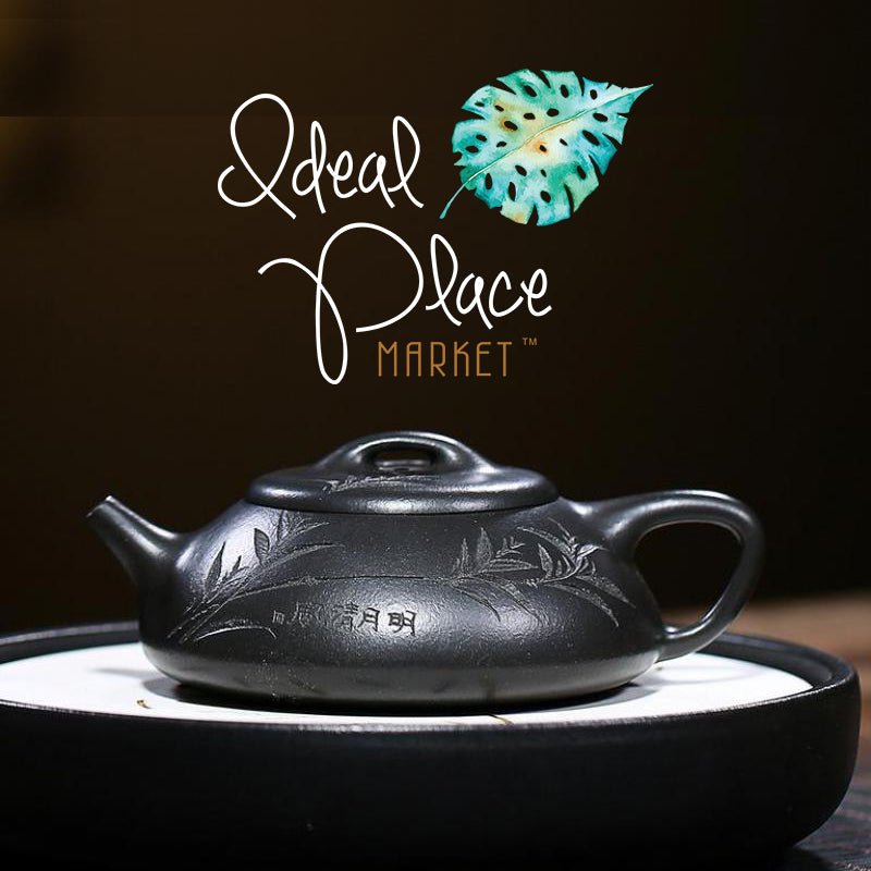 Xi Shi Yixing "Midnight Dragon" Purple Mud Handmade Teapot 250ml - Ideal Place Market
