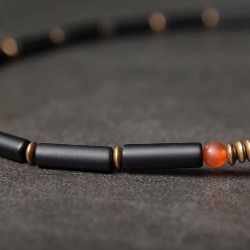 Zen Healing Black Onyx & Copper Beaded Bracelet - Ideal Place Market