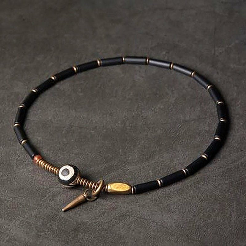 Zen Healing Black Onyx & Copper Beaded Bracelet - Ideal Place Market